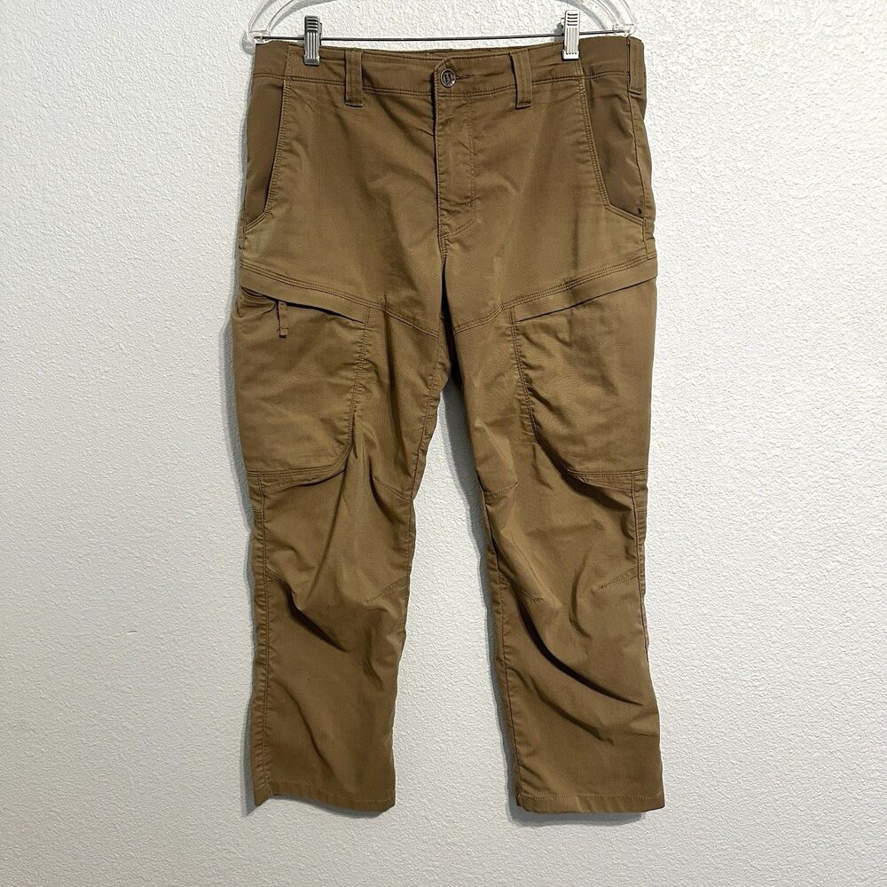 5.11 Tactical Mens Regular Fit Stretch APEX Cargo Pants 34x26  Brown
